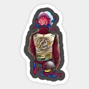 cafe racer biker Sticker